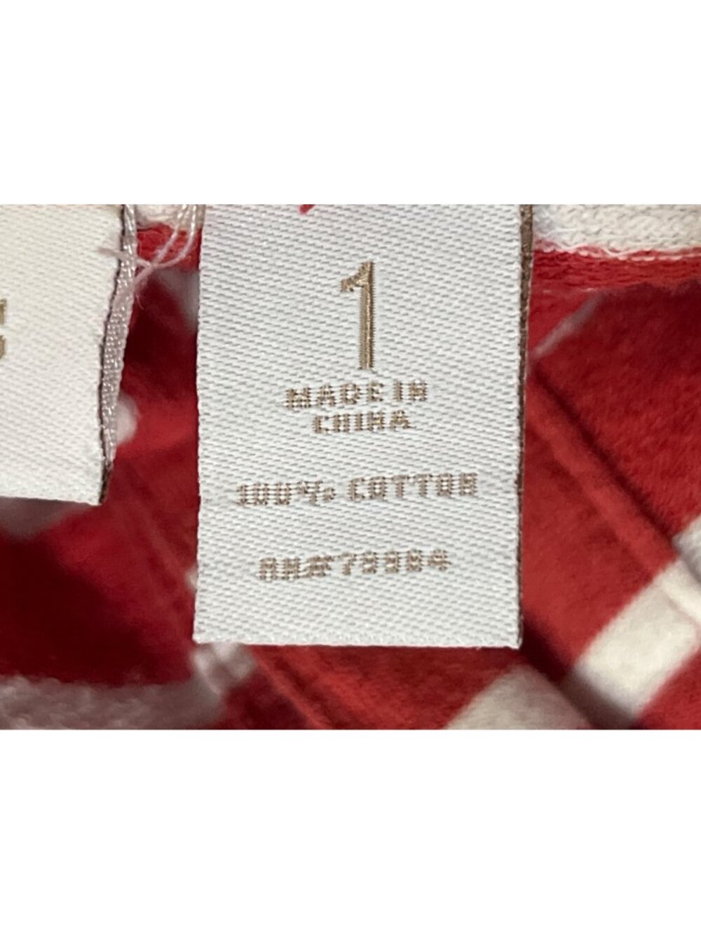 Chico’s Weekends Red Striped Hoodie Top Women’s 1 (M/8) Cotton Button Used - Picture 15 of 15